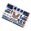 kfwhl7 Reflective Stickers for BMW Motorcycles - Helmet Decals with BMW Logo for G310GS/S1000RR/1200GS