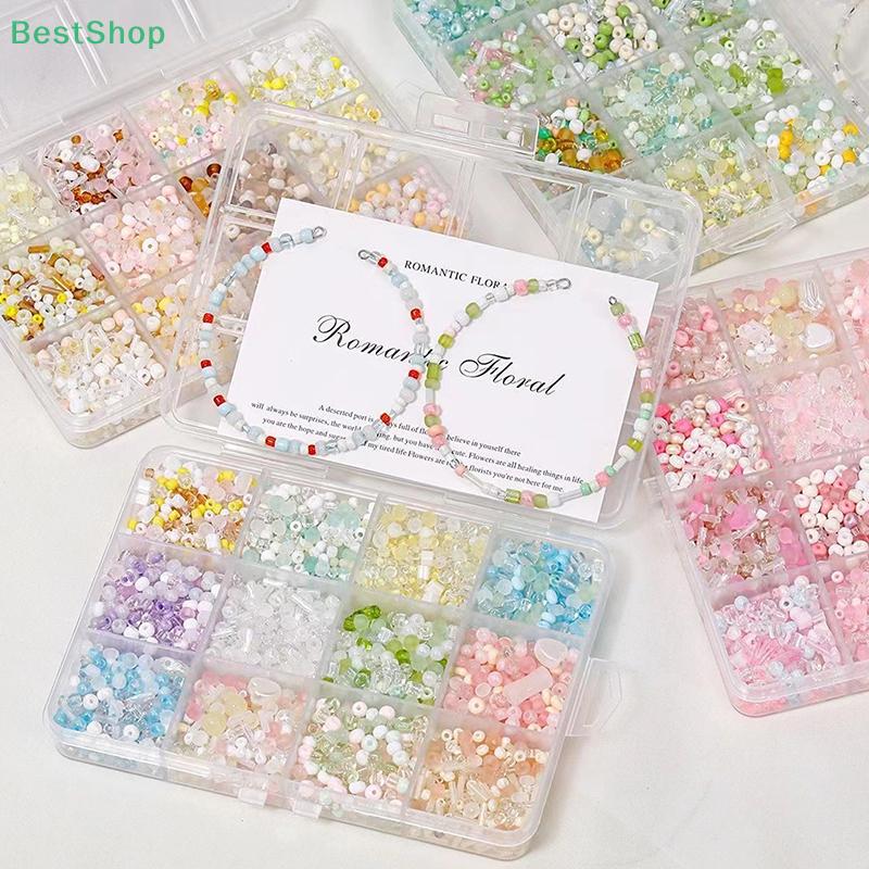 Ice Cream Soda Colored Glass Beads Mixed Color DIY Handmade Beaded Bracelet Necklace Accessory Materials Set