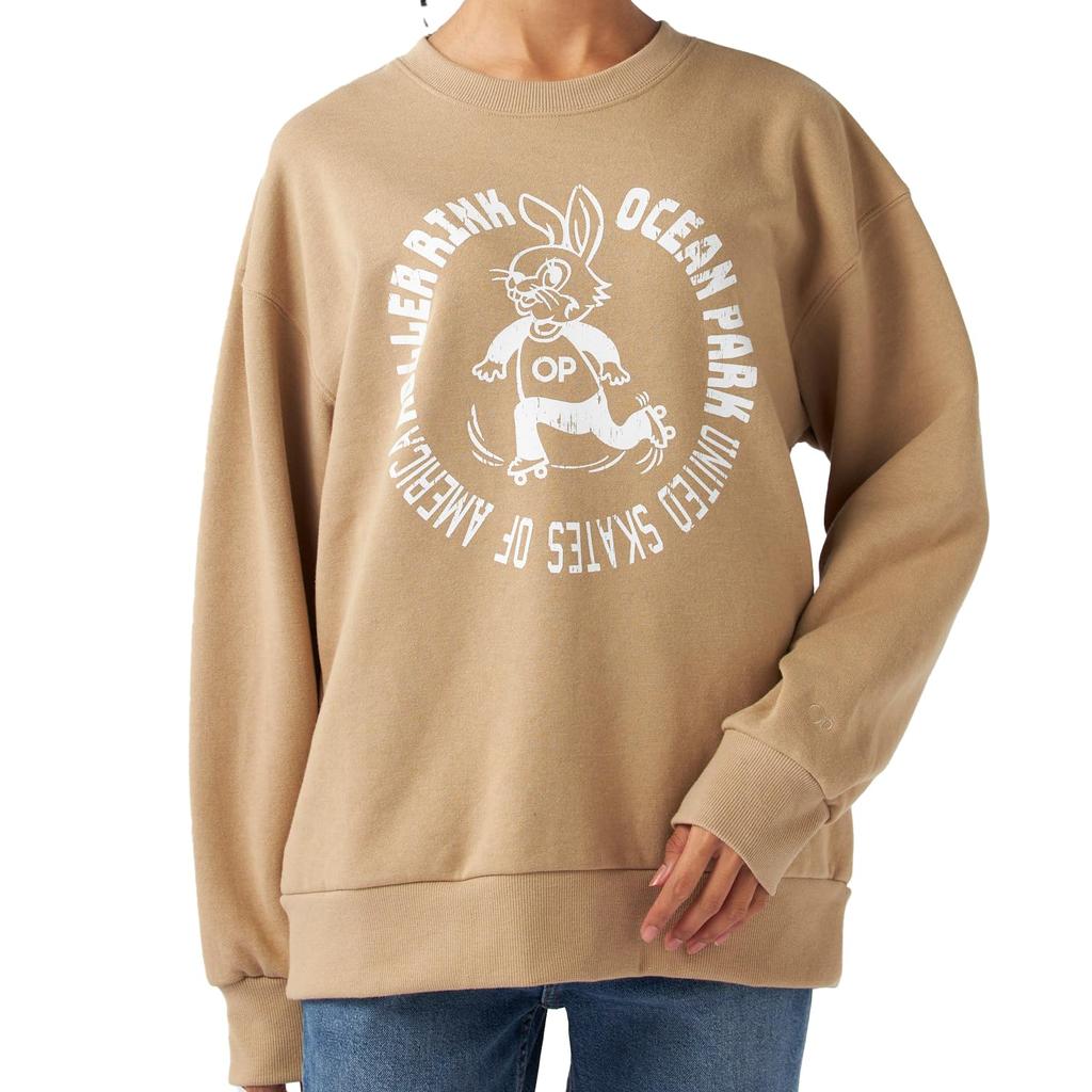 Ocean Pacific Bunny Logo Fleece Sweatshirt 553012 BEG