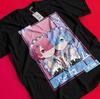 Re Zero Shirt Emilia Tshirt Ram T-Shirt Subaru Anime Waifu Japanese Manga Gift BB287