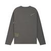 We11done Rhinestone Pattern Round Neck Drop Shoulder Long Sleeve T-Shirt Unisex Tops Charcoal-Gray WD-TT2-24-776-U-CH