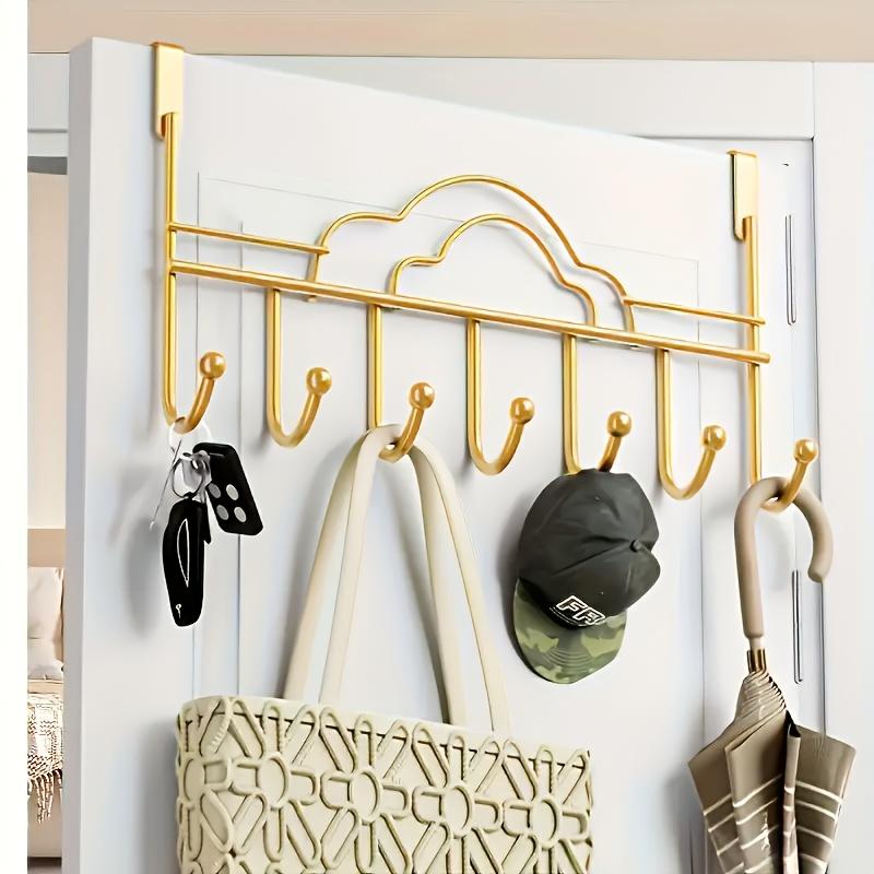 Modern Cast Iron Cloud Door Topper Rack, Wall-Mounted Metal Clothes Hanger, No Drilling Required, for Bags, Towels, Hats, Bathrobes