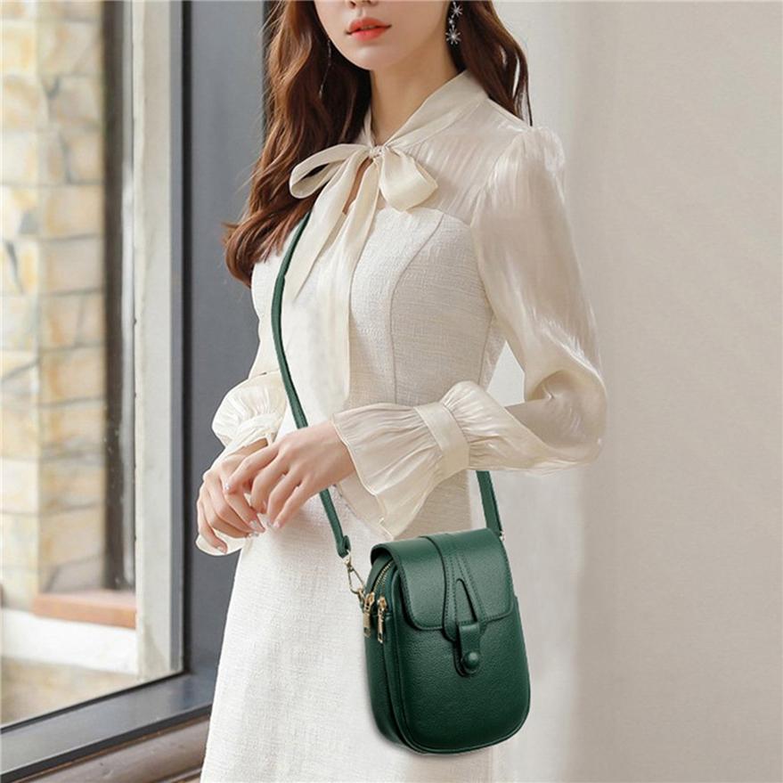 Double-layer Vertical Mobile Phone Bag Women Casual Shoulder Diagonal Bag CLE