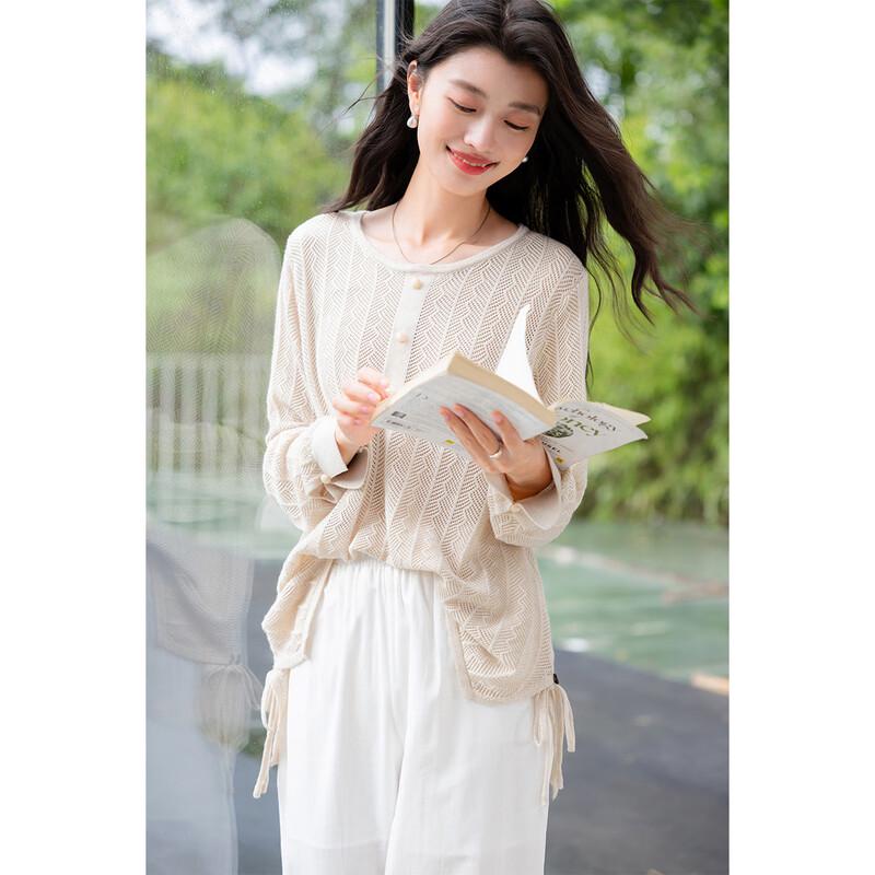 MOKANA Women's Casual Long Sleeve Knit Top