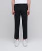 Wool Tapered Hidden Banding Crop Slacks [Black]