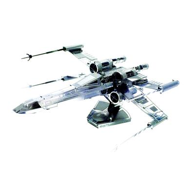 Tenyo Metallic Nano Puzzle Star Wars X-Wing Starfighter W-MN-012, Stainless Steel, No Glue Required, 0.2m Thickness, Ultra-Precision Laser Cutting,