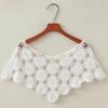 Creative Lace Shawl Poncho Tulle Lace Hollow Out Vest Fashion Fake Collar  Garment Accessories