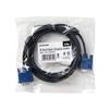 Elecom Anschlusskabel D-sub 15 Pin VGA-VGA Slim RoHs-konform 3m Schwarz CAC-30BK/RS