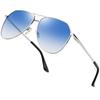 Joopin Aviator Sunglasses Polarized Uv Protection For Driving Fishing Golf Baseball Gradient Blue Women's