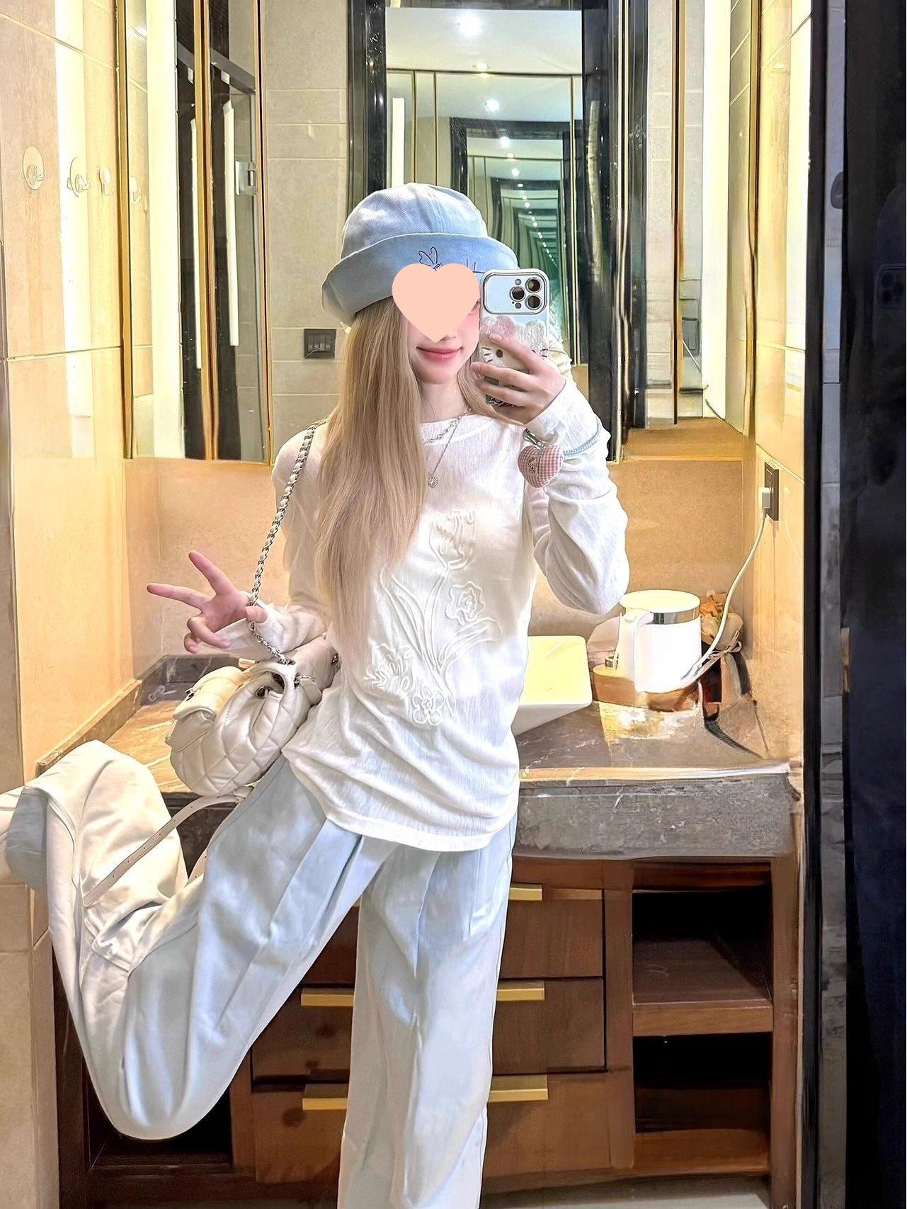 

3D Foaming Print Women s Korean Style Long Sleeve Slim Fit Sheer Top - Summer Pullover Air Conditioning Shirt Cover-up. S (75-95 jin)