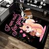 1pc I am nuts for you! - Cute Squirrel Chair Mat with Acorns and Hearts, Non-Slip Office Rug, Suitable for Home Decor, Living Room, Bedroom, Game Room