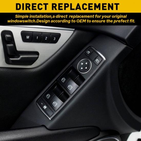 Front Left Door Window Switch for Mercedes W204 C250 W212 C300 E350 A2049055302