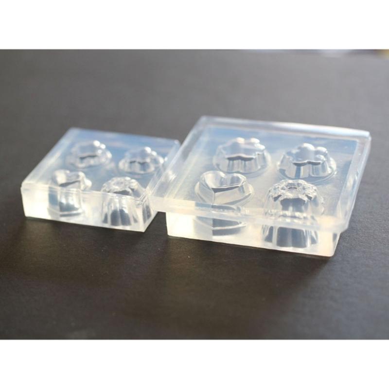 4-Cavity Blank Puddings Mould Mini Cup Chocolate Candy Mold Silicone Baking Molds DIY Jellies Pudding Mousses Cake Decor