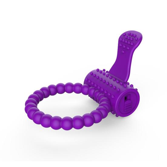 Men Cock Ring Ejaculation Delay Vibrate Tongue Design Sexual Stimulation Silicone Men Tentacles Nozzle Penis Ring for Bedroom