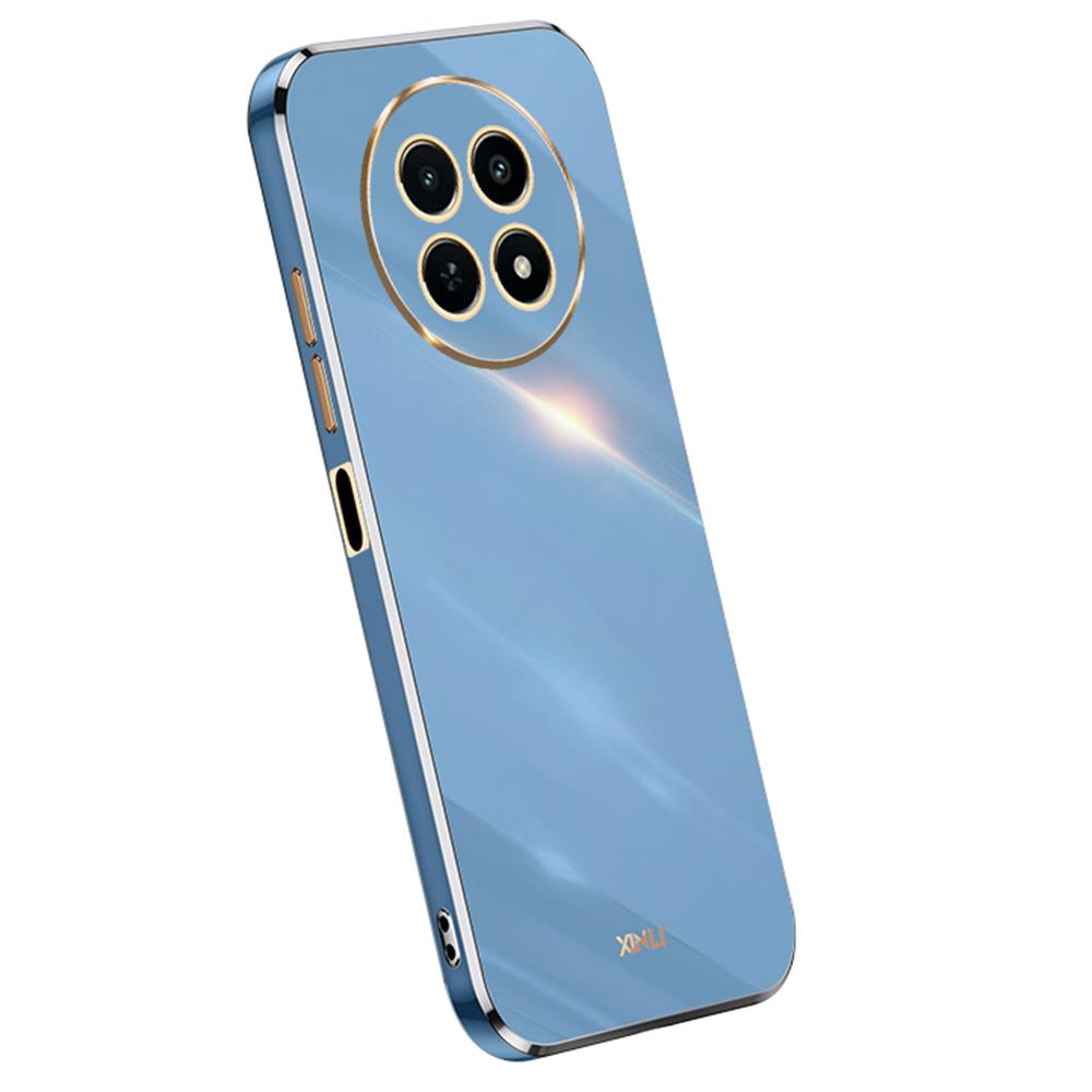 

XINLI Чохол для Realme 12 5G/12x 5G Гальванічний дизайн ТПУ Захисний чохол для телефону від подряпин Blue