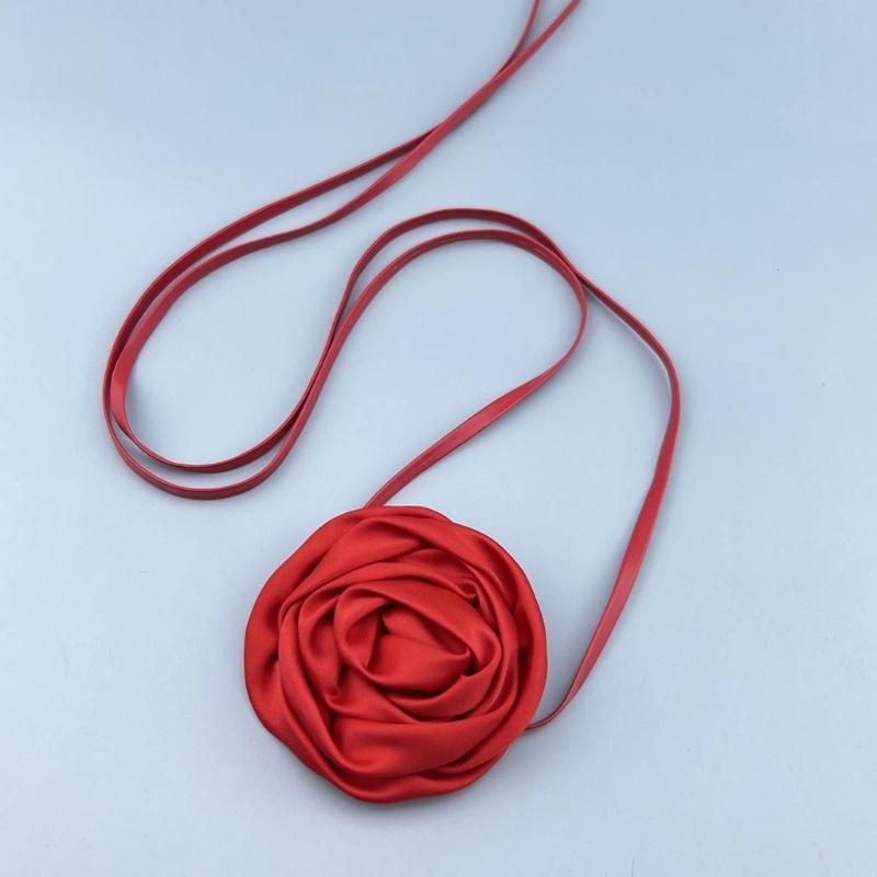 Vintage Floral Choker Necklace Accessory Chic Gothic Flower Choker Necklace Edgy Neckband for Fashion forward Individual