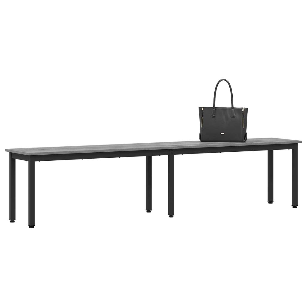 Bench Gray Sonoma 200 X 35 X 45 Cm Particleboard