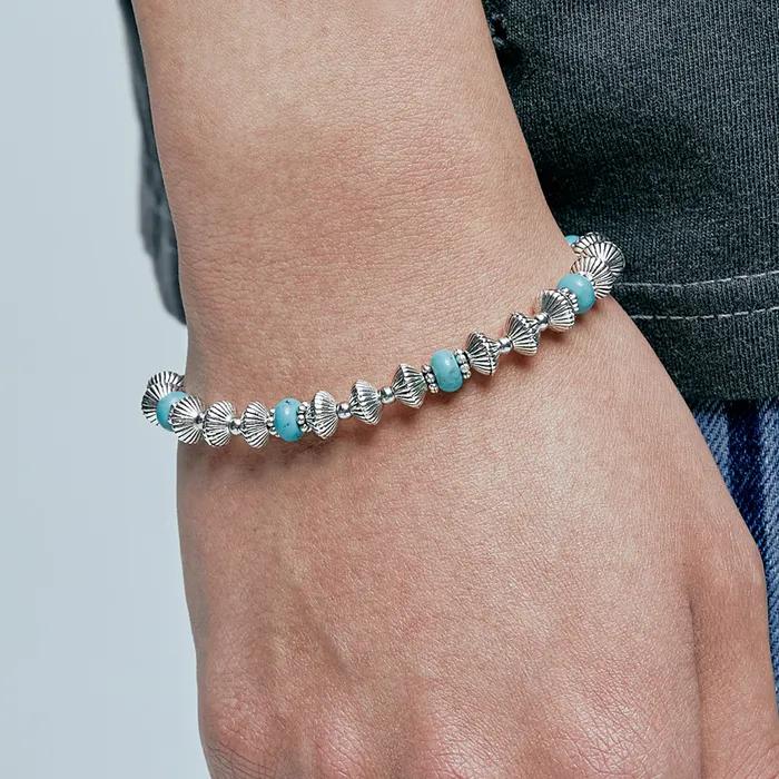 Navajo Turquoise Bead Bracelet