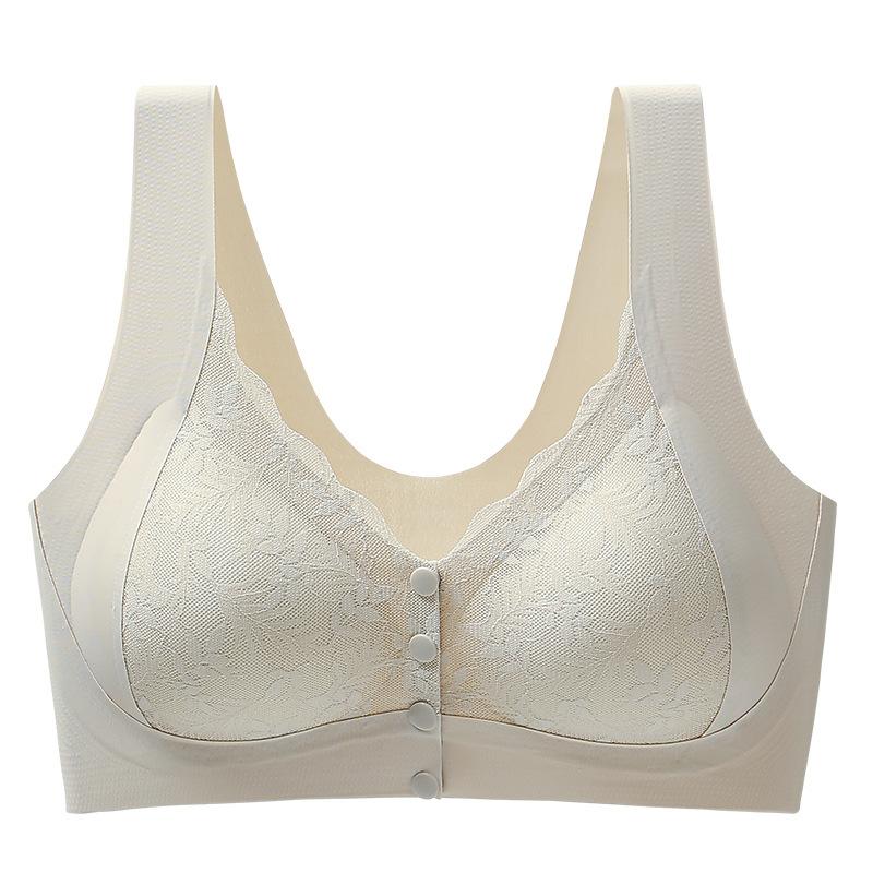 Large Size Front Buckle, Convenient Seamless Underwear, Light and Thin, Large Breasts, Small and Comfortable Bra, Pull-up Support, Anti-sagging Bra.