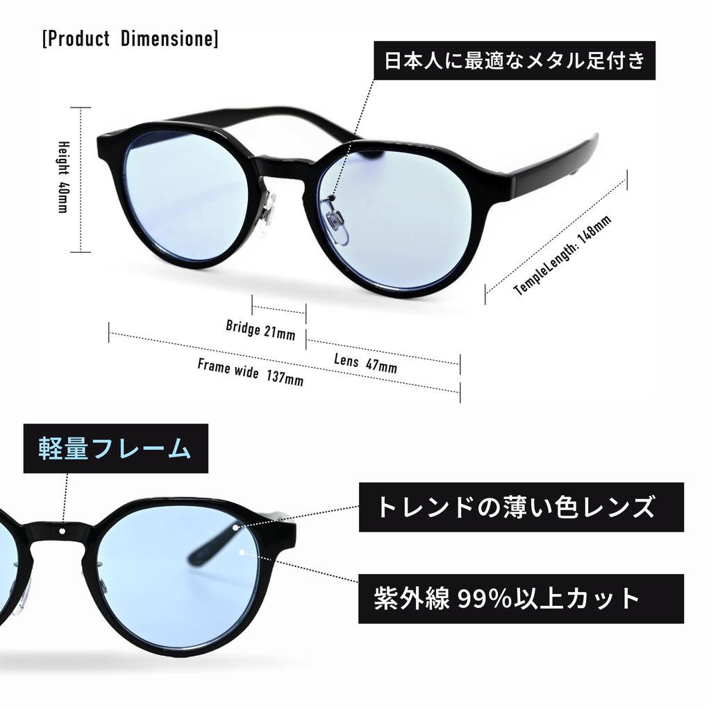 Turf Project Unicrown Panto Fashion GOLF UV400 for Outdoor and Everyday Use TPGC-5048 Sunglasses, Unisex, & CITY, Ultra-Lightweight, Protection, Golf,