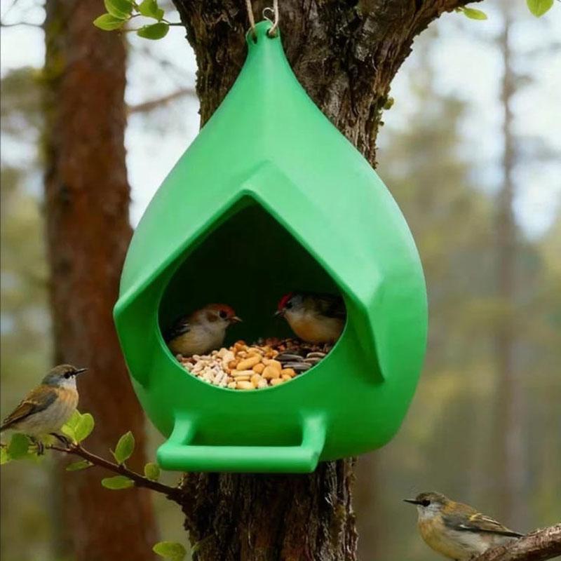 Hanging Wild Bird Feeder Waterproof Feeding Station Garden Bird Feeder Dispenser