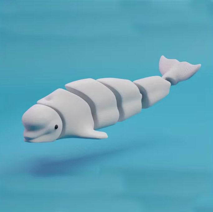 Eco-Friendly 3D Printed Marine Animal Models Simulation Creative Ornaments Figurines For Parent-Child Interactive Play
