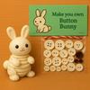 Handmade Christmas Button Ornament Making Set With Colorful Button String Creative DIY Button Ornaments Animal