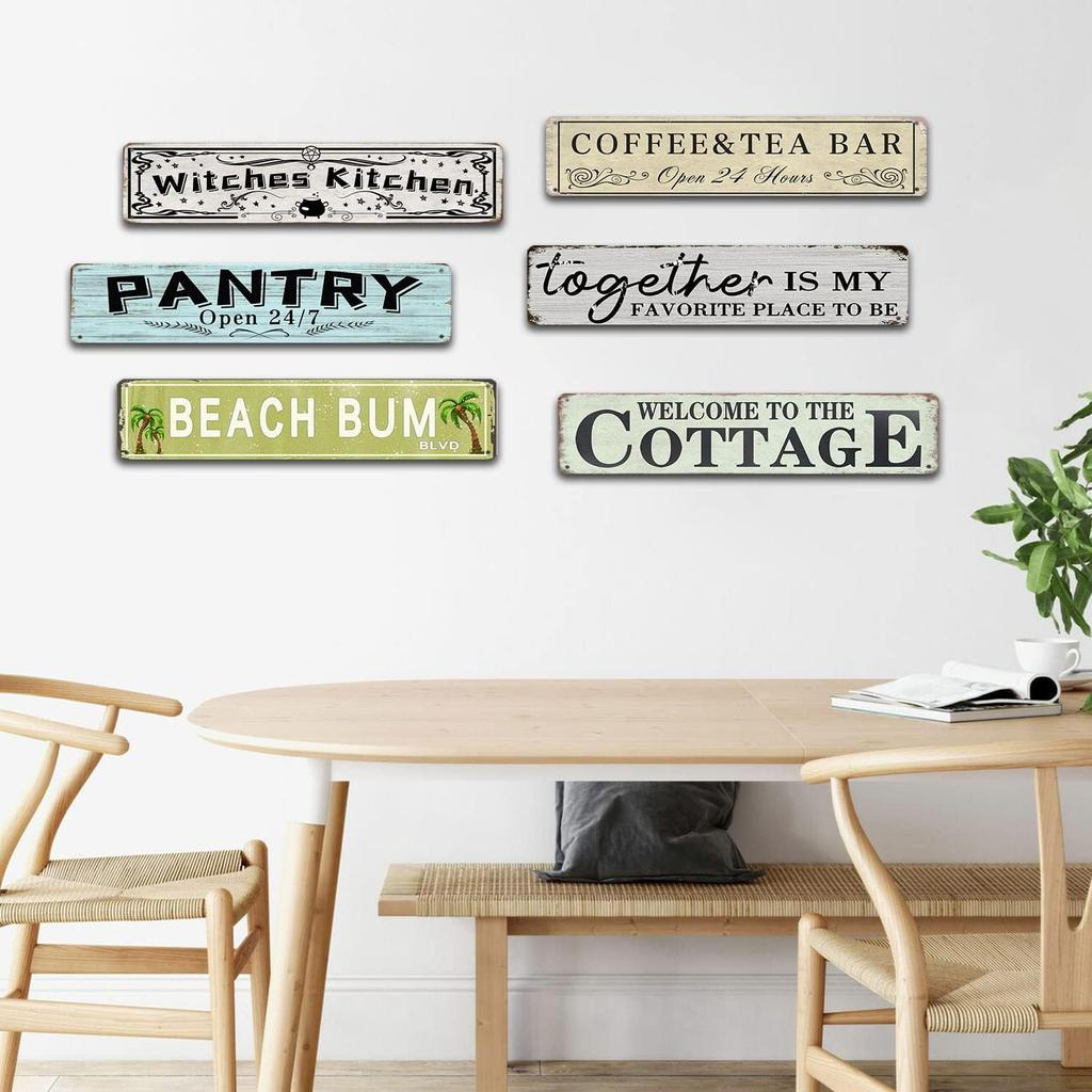 Vintage Tin Sign Welcome To Our Patio Art Sign Rustic Decor Retro Sign Home Kitchen Bedroom Bar Cafe Club Cave Wall Decor Metal Sign 16x4 Inch