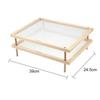 Mesh Food Dryer Holder Reusable Vegetables Meat Shelf Stackable Chili Air Drying Stands with Net for Home Kitchen