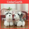 Plush Snow Shih Tzu Dog Keychain With Soft Fabric For Bag Decor And Collectors