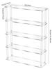 Vertical Acrylic Display Stand Ladder Storage Shelf for Bubble Mart Dolls,Labubu Collectibles,Figures,Perfume,Cosmetics,Cupcake
