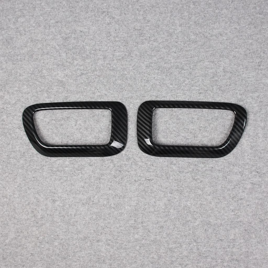 RUIQ Daihatsu New FunCross Exclusive Interior Front Inner Door Handle Garnish Fiber Black Tanto/Tanto Custom/Tanto (Carbon Specification)