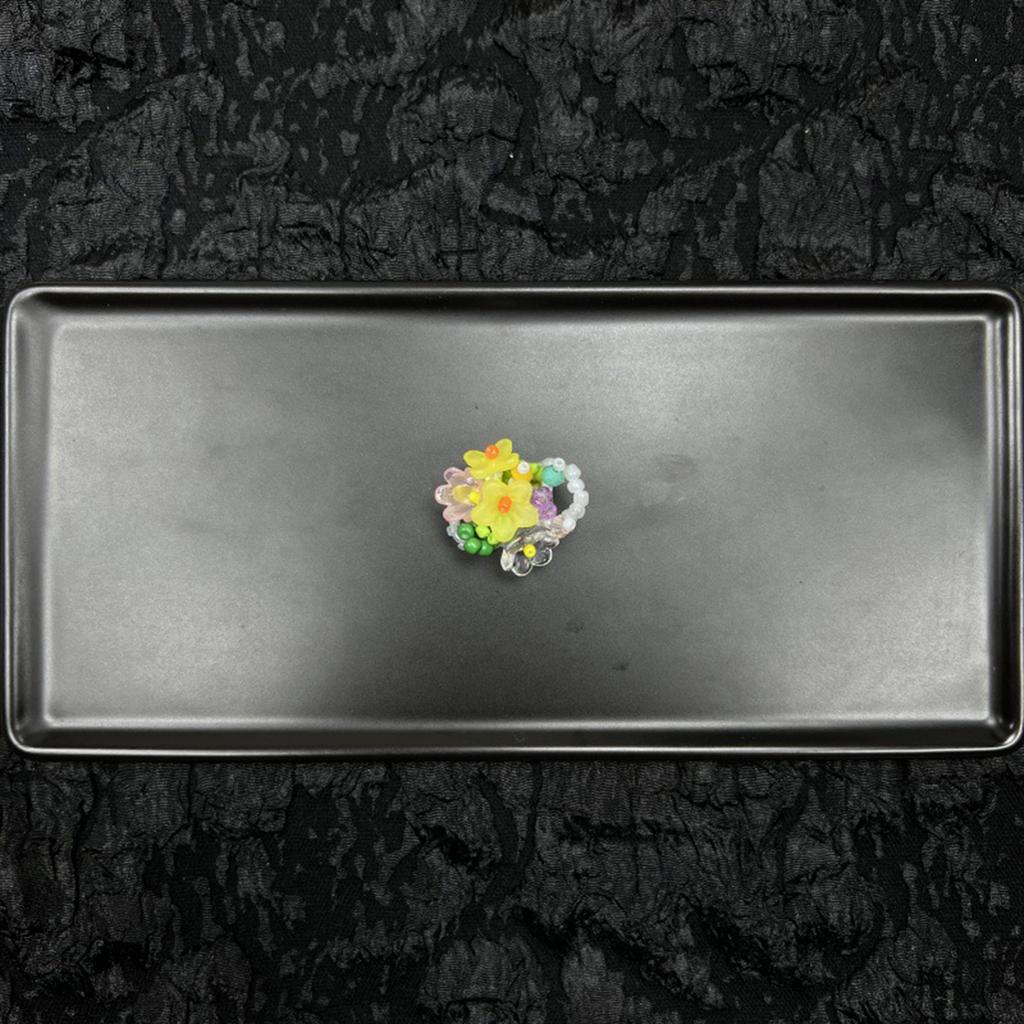 Dopamine Handcrafted Beaded Jelly Shoes Sports Sandals Accessory Diy Shoe Decorative Colorful Flower Slippers Buckles