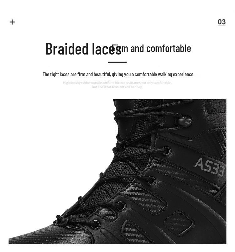 New Men's Autumn/Winter Russian Combat Boots: Thick, Comfortable, Plus Velvet; Available in Sand and Black.