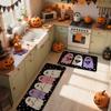 Halloween Ghosts And Horror Polka Dot Kitchen Rug 2  Piece Set, Fun Kitchen Mats, Suitable For Home Use