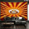 Galatasaray S Niestandardowe Imię Gobelin Ścienny Estetyczny Dekor Ścienny Drukowany Materiał Koc Dekoracyjne Gobeliny do Sypialni Salonu Wystrój Domu