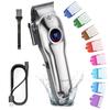 Hatteker Electric Trimmer  LCD Digital Display Cordless Haircut Kit with Professional Barber-Grade Cutting for Precision Shave Styling