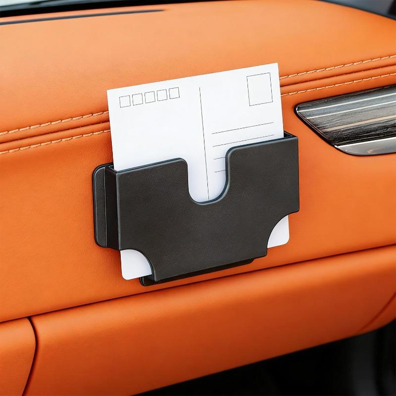 Car Mounted Card Holder Voucher Storage Box Car Refueling High-Speed Card Slot Card Stand Auto Sunshade Storage Cardholder