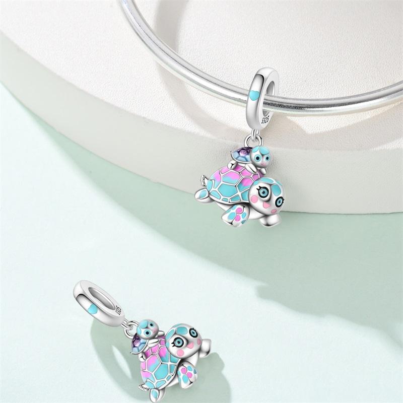 New Copper Bear Koala Family Fox Sweet Pet Charms Bead Fit 3Mmoriginal Bracelets Diy Jewelry Birthday Gift
