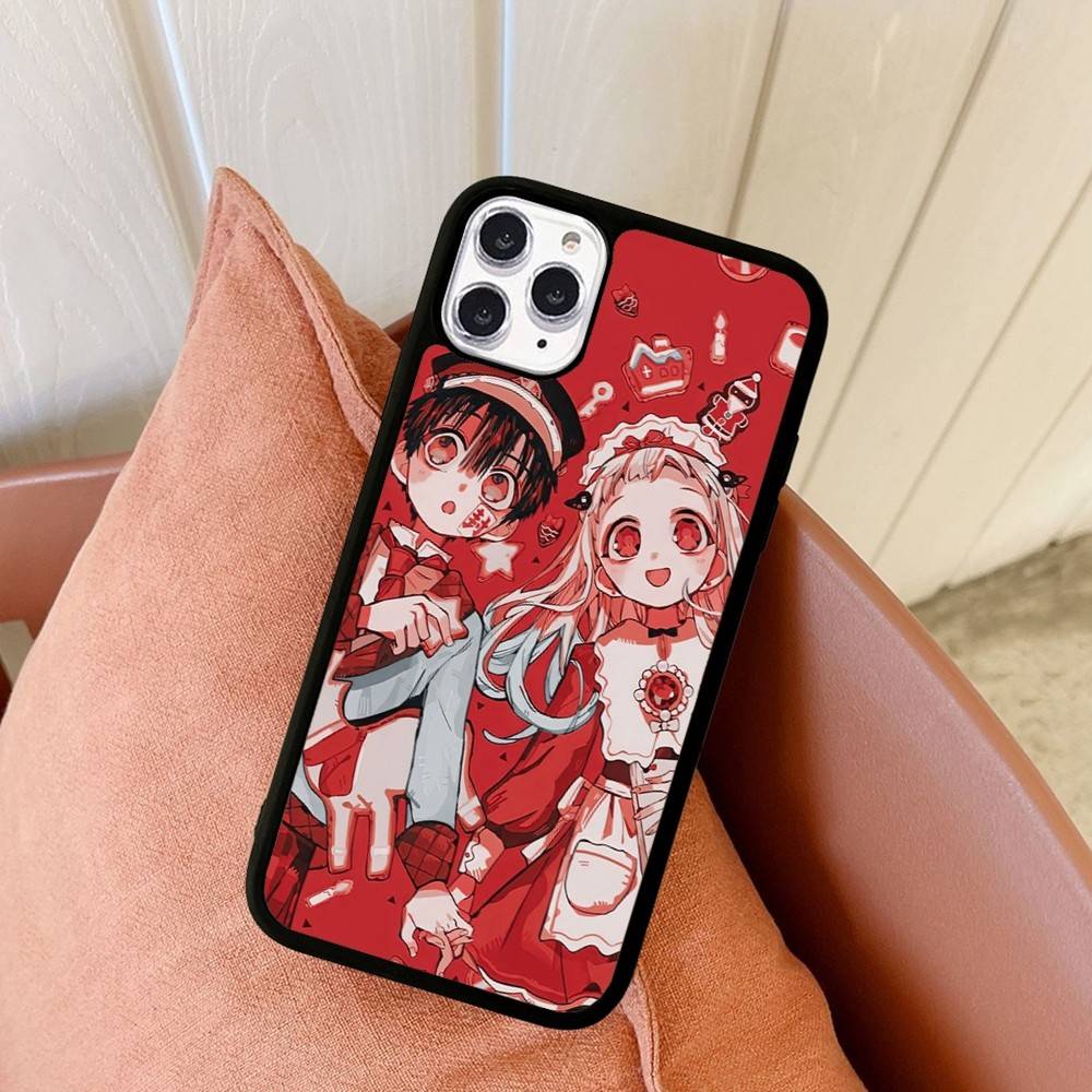 1pc Anime H-hanako Cartoon K-kun Phone Case Silicone PC+TPU For For IPhone 11 12 13 14 15 16 Plus Pro Max Cover