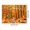 1 piece of photography background cloth  Thanksgiving forest  natural scenery  autumn harvest  pumpkin party decoration