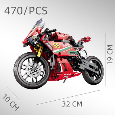 Motorcycle Building Blocks Assembled Boy Toys Children's Educational Small Particle Building Blocks Gift Box Gift