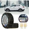 Lanțuri de Zăpadă cu Strângere Automată, Lanțuri pentru Anvelope, Instalare Rapidă în 1 Minut, Link Răsucit, Rezistente la Uzură, Universale pentru Mașini/SUV-uri/Camionete