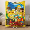 The Simpsons Cartoon Blanket, Short Plush Cute Warm Blanket, Living Room Home Decoration Sofa Four Seasons Travel