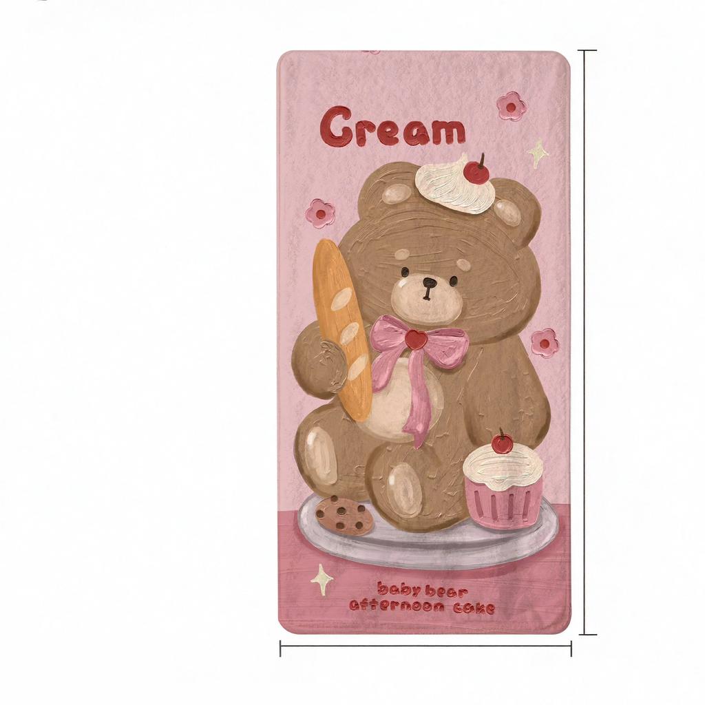 New Oil Painting Style Animal Beach Towel Cartoon Bath Towel for Men, Women, Children, and Adults