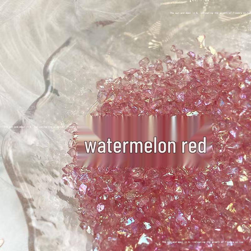 Handmade Iridescent Crushed Stone Nail Art Decorations