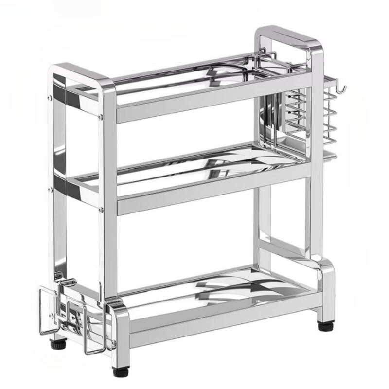 Yingbai 3-Tier 304 Stainless Steel Kitchen Organizer Rack