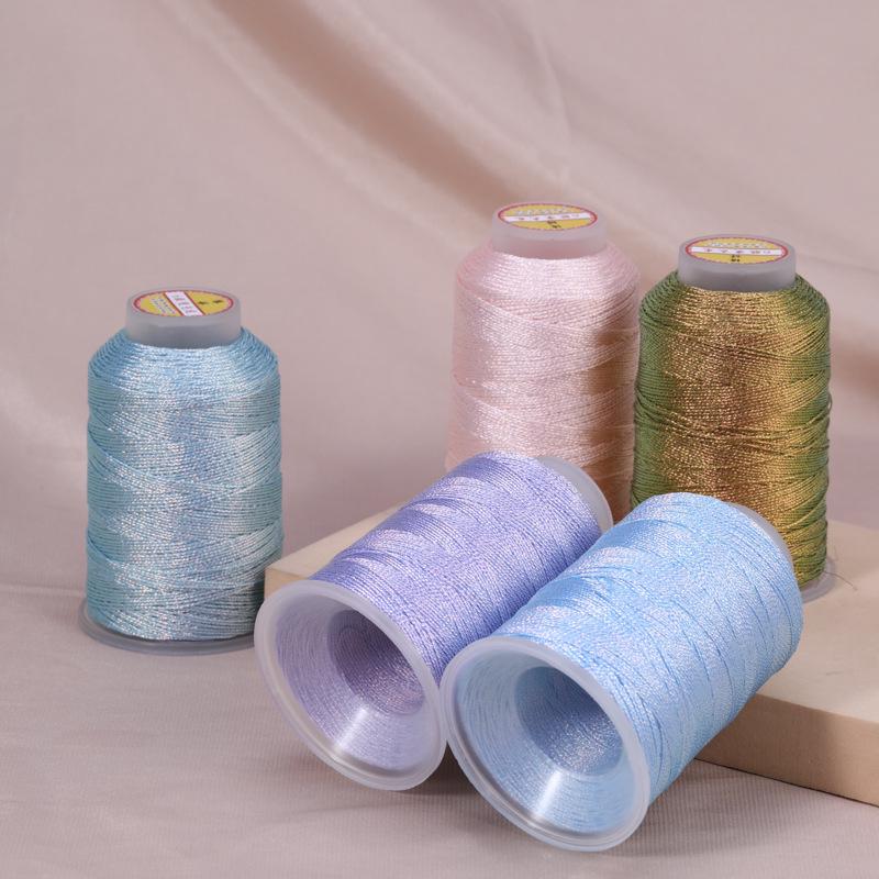 Medium Chameleon Iridescent Thread - 6 Strands for DIY Weaving, Tassel, Fringe, Knotting, Beading, and Jewelry Accessories