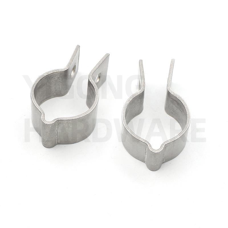 DN20 Thickened Galvanized Pipe Clamp: 304 Stainless Steel Grounding Clip for Nuclear Power Standards