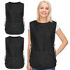 2-piece Unisex Cobbler Apron with 3 Pockets and Adjustable Drawstring Waist, Lightweight for Kitchen, Hair Salon, or Gardening